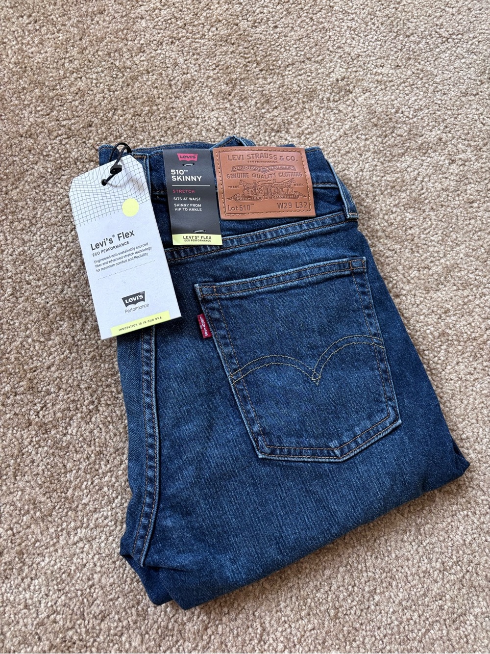 Levi's 510 Skinny Jeans - Dark Blue Wash